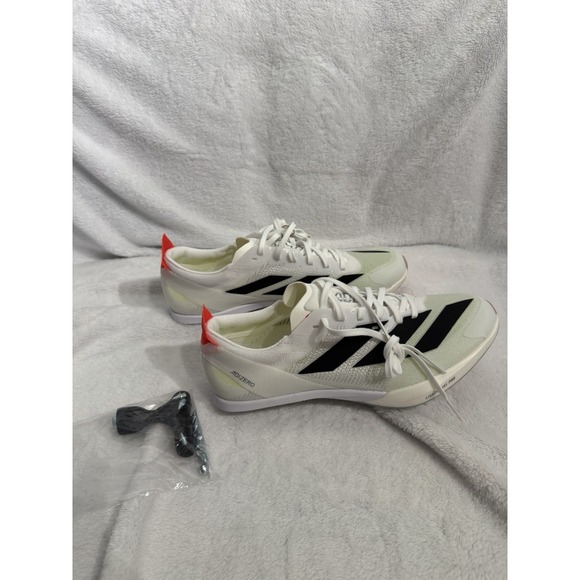 Adidas Adizero Finesse Spikes White Black Lucid Red IH5793 Men's Size 6.5 NEW - Picture 4 of 6